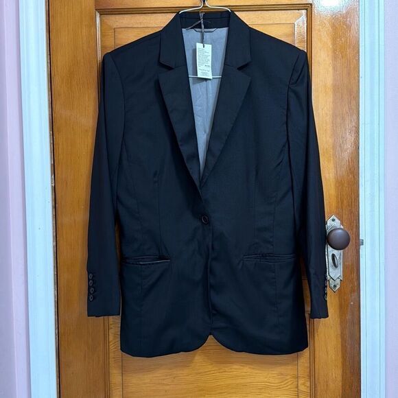 Gurjot New York Black Wool One Button Blazer Women’s US 10 - Picture 1 of 8